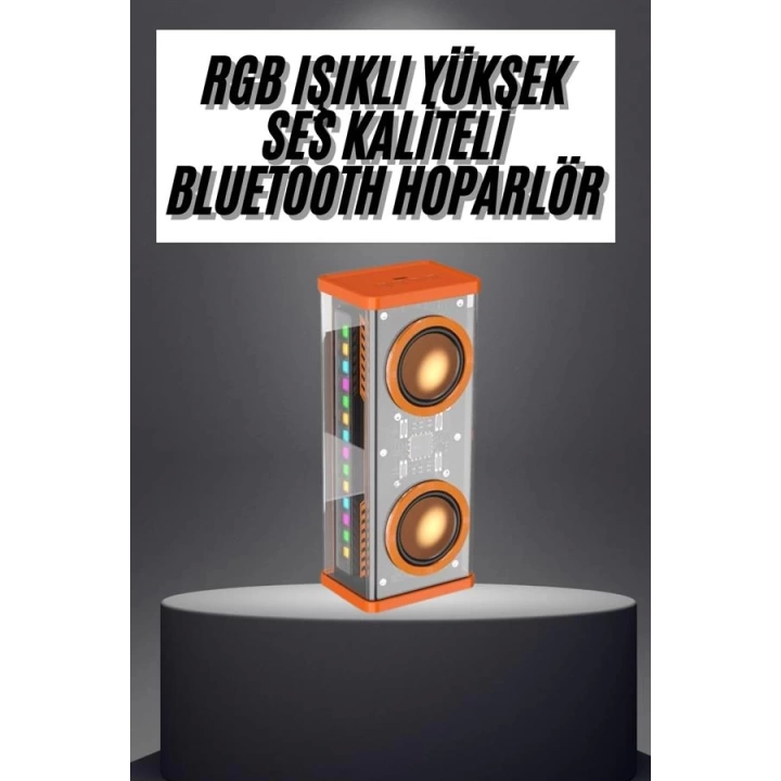 Rgb Işıklı Hoparlör Taşınabilir Hoparlör Kablosuz Bluetooth 5.0 Bağlantı