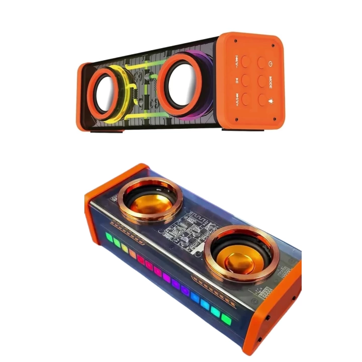 Rgb Işıklı Hoparlör Taşınabilir Hoparlör Kablosuz Bluetooth 5.0 Bağlantı
