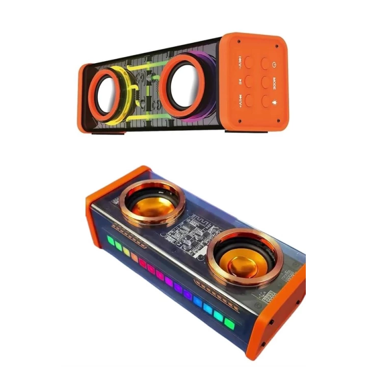 Rgb Işıklı Hoparlör Taşınabilir Hoparlör Kablosuz Bluetooth 5.0 Bağlantı