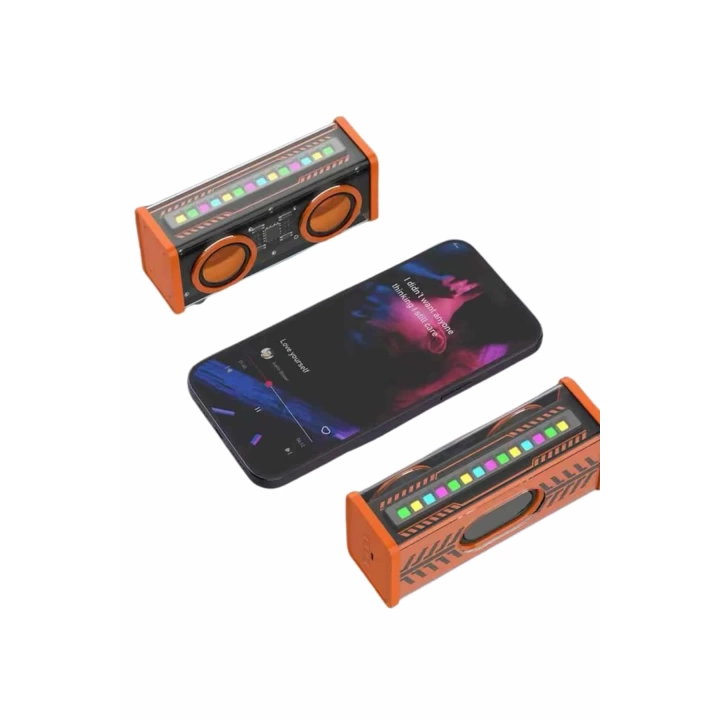 Rgb Işıklı Hoparlör Taşınabilir Hoparlör Kablosuz Bluetooth 5.0 Bağlantı