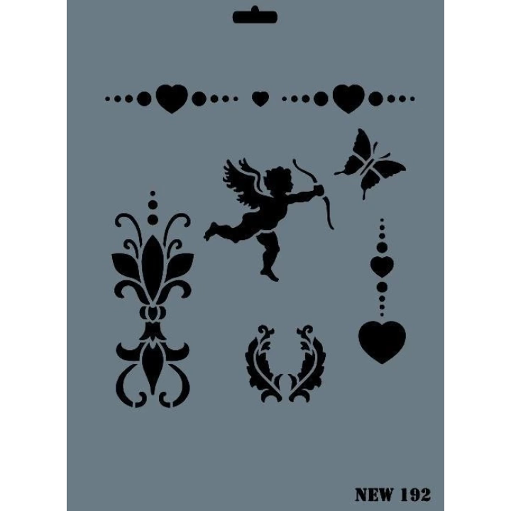 Rich New Seri N-192 Stencil 35x25 cm
