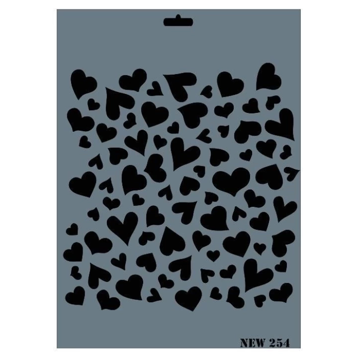 Rich New Seri N-254 Stencil 35x25 cm