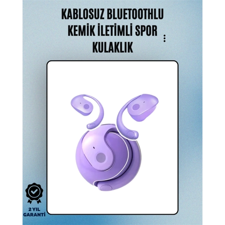 S05 Kablosuz Bluetooth 5.3 Kemik İletimli Spor Kulaklık – IPX4 Suya Dayanıklı, 6 Saat Pil Ömrü