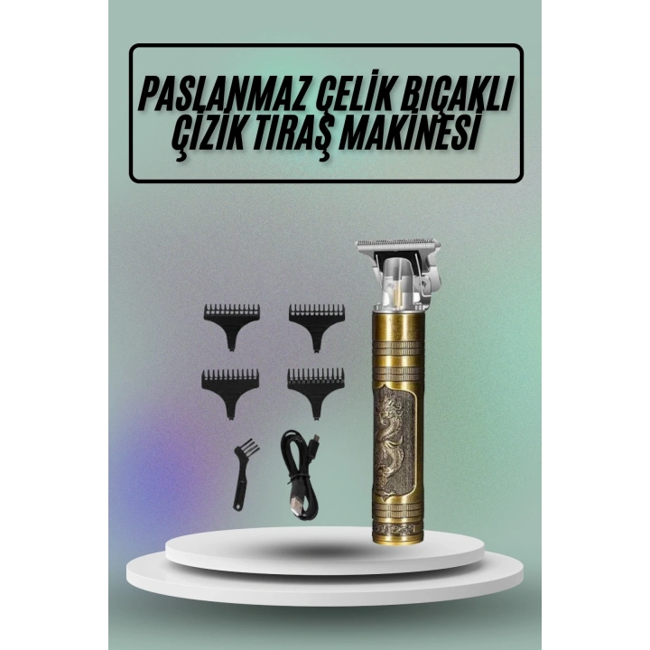 Saç Sakal Vücut Tıraş Makinesi Çizik Atma Makinesi Paslanmaz Çelik