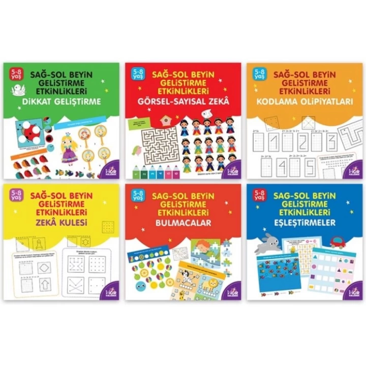 Sağ-Sol Beyin Geliştirme Etkinlikleri Seti (5-8 Yaş)