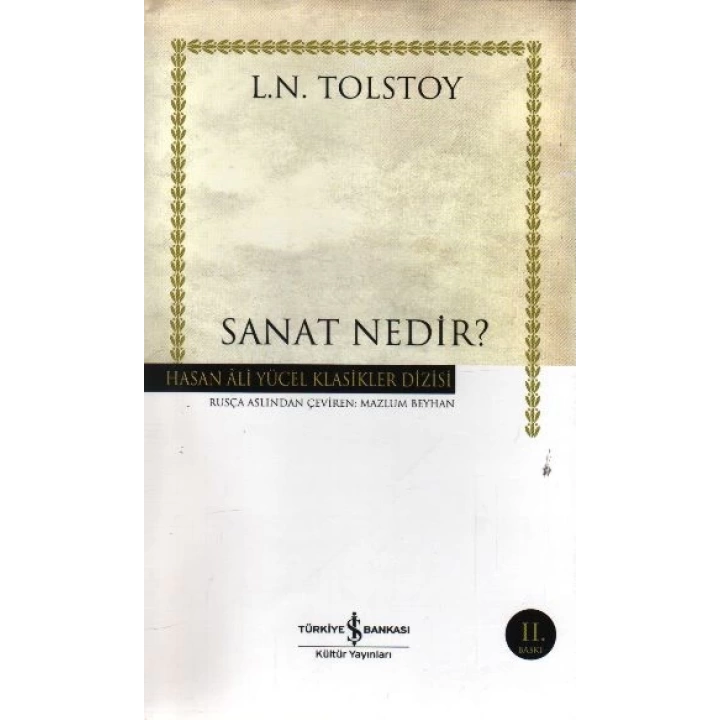 Sanat Nedir? - Hasan Ali Yücel Klasikleri (Ciltli)