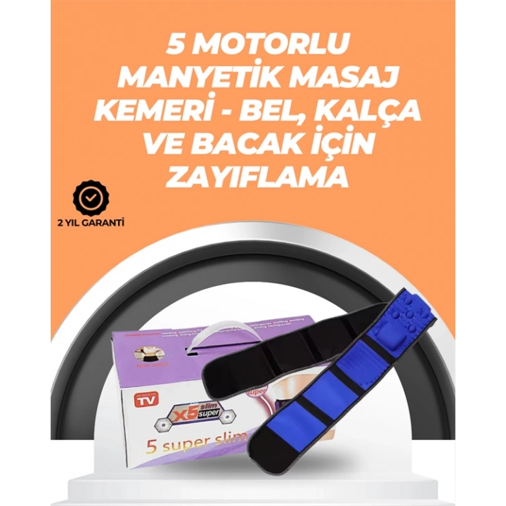 Şarj Edilebilir 7.2W Gücünde Çok Bölgeli Masaj Kemeri – Kolay Taşınabilir ve Pratik Kullanım
