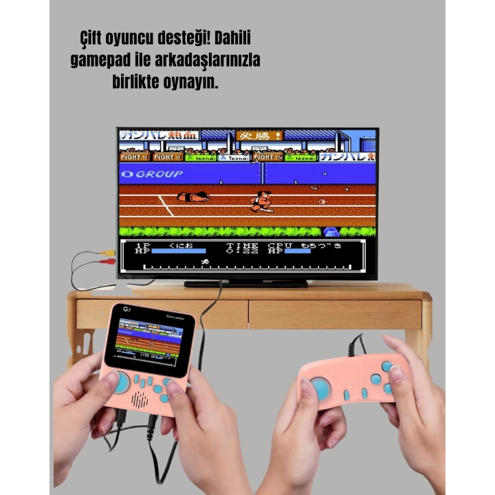 Şarjlı 3.5 İnç Retro Oyun Konsolu