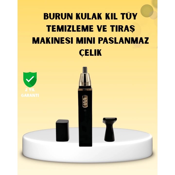 Şarjlı burun ve kulak kılı temizleme cihazı