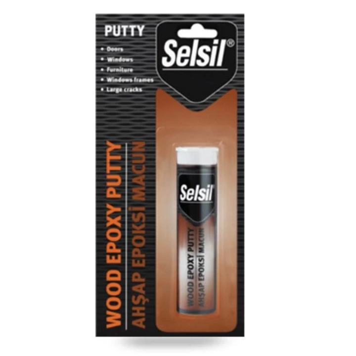 Selsil Epoxy 2 Bileşenli Macun Ahşap Yapıştırıcı 57 gr