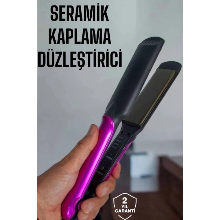 Seramik Kaplama Isı Ayarlı Yıpranma Karşıtı Saç Düzleştirici