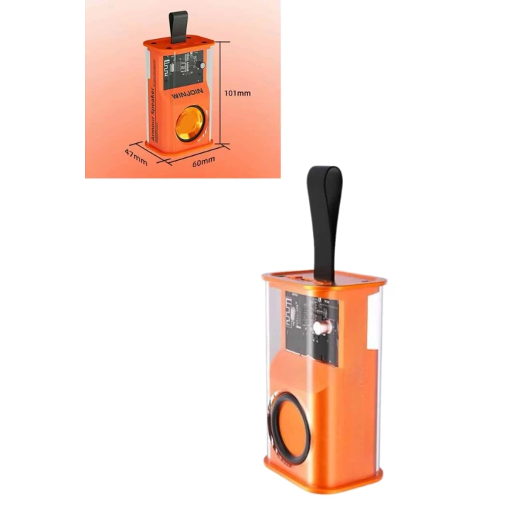 Ses Bombası Mini Işıklı Taşınabilir Bluetooth Speaker Hoparlör