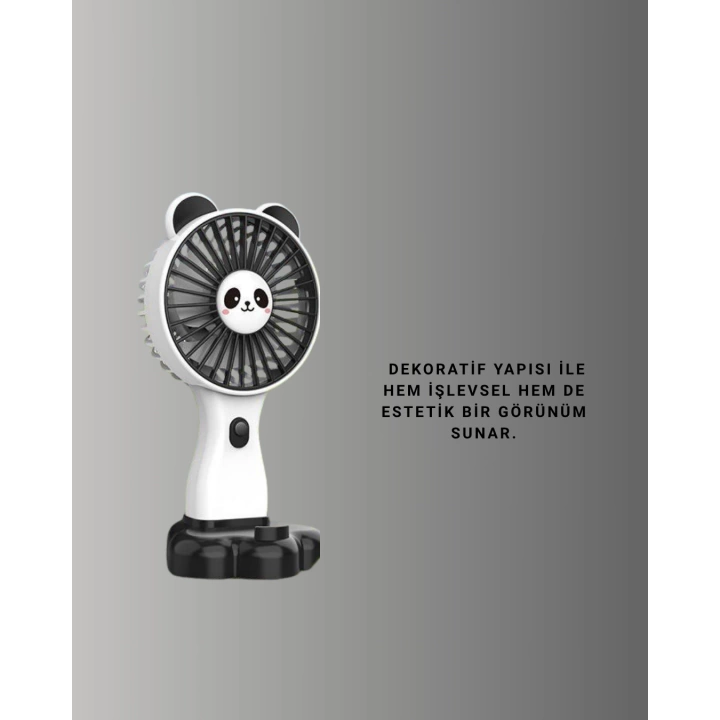 Sessiz Çalışan USB Şarjlı Masaüstü Mini Vantilatör