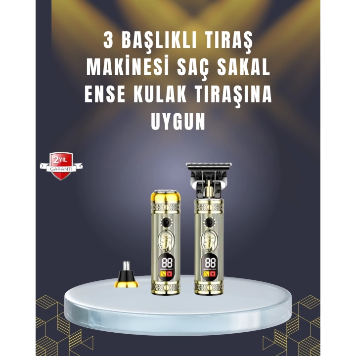 Sıfır Boşluk T Bıçaklı Erkek Bakım Seti – Çok Başlıklı