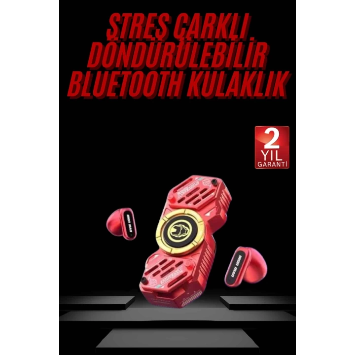 Stres Çarklı Oyuncu Kulaklığı Güçlü Bass Gamer Bluetooth Kulaklık Kablosuz