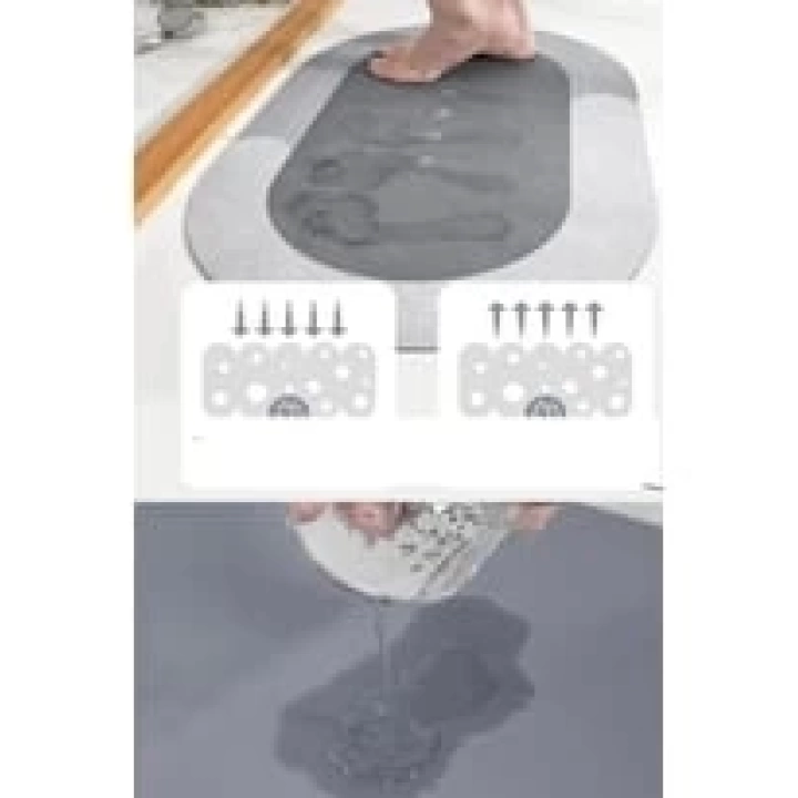 Süper Su Emici Kaymaz Tabanlı Banyo Paspası ( 40*60 )cm