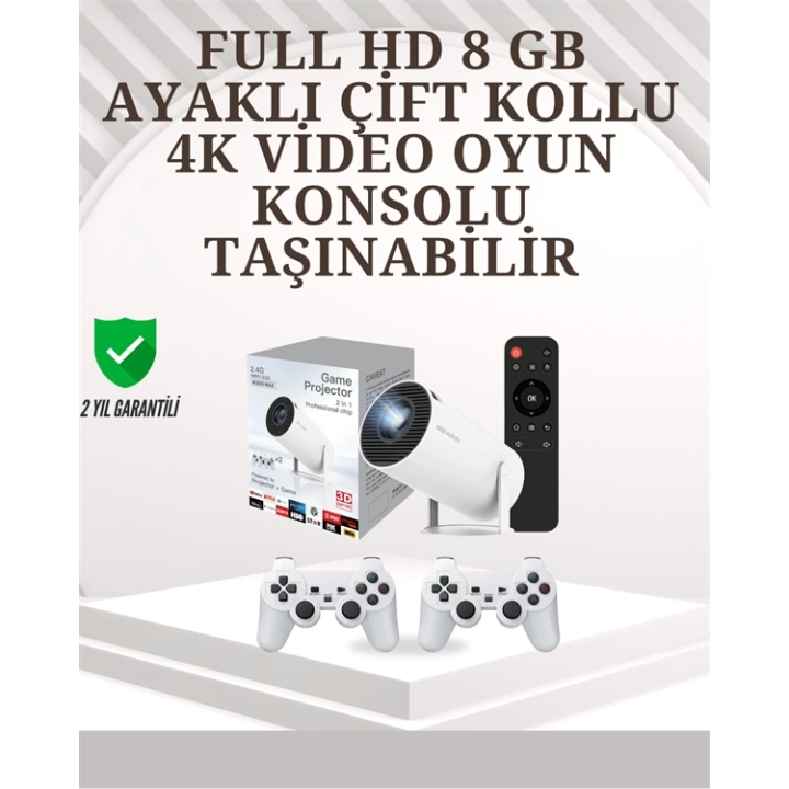 Taşınabilir Çok Fonksiyonlu Projeksiyon – Oyun, Sunum, Netflix ve Eğitim İçin