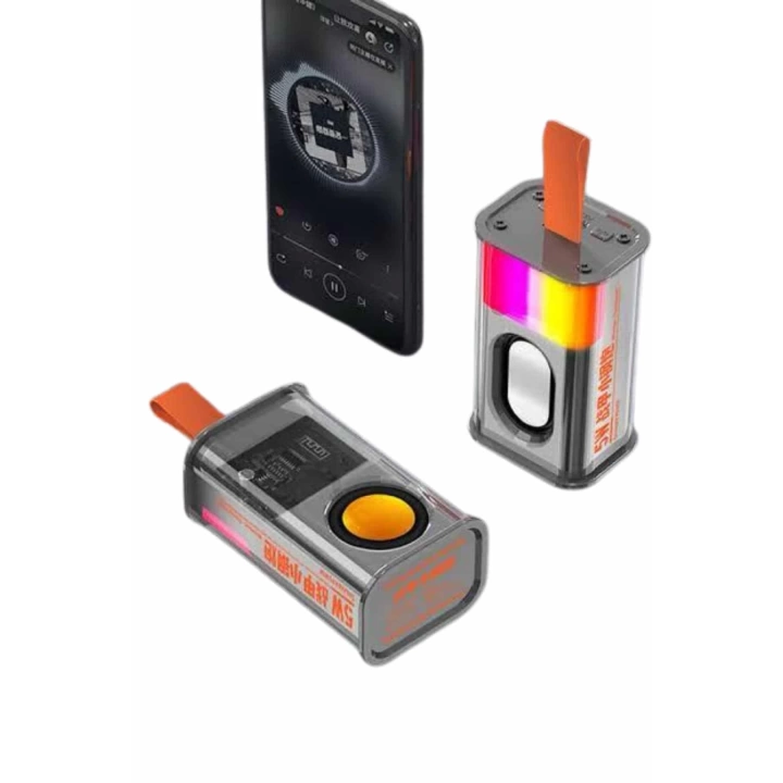 Taşınabilir Rgb Ledli Bluetooth Hoparlör Sd Kart Girişli Kablosuz