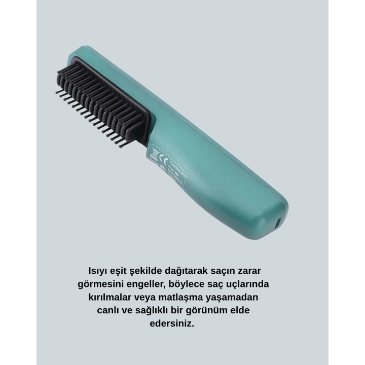 Taşınabilir Saç Düzleştirici Tarak – Termostat Kontrollü