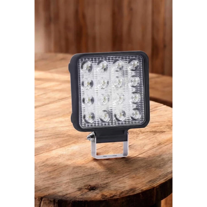 Tepe Lambası Çalışma Lambası Sis Lambası 16 Led Beyaz Led Işık
