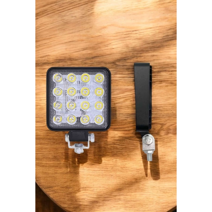 Tepe Lambası Çalışma Lambası Sis Lambası 16 Led Beyaz Led Işık