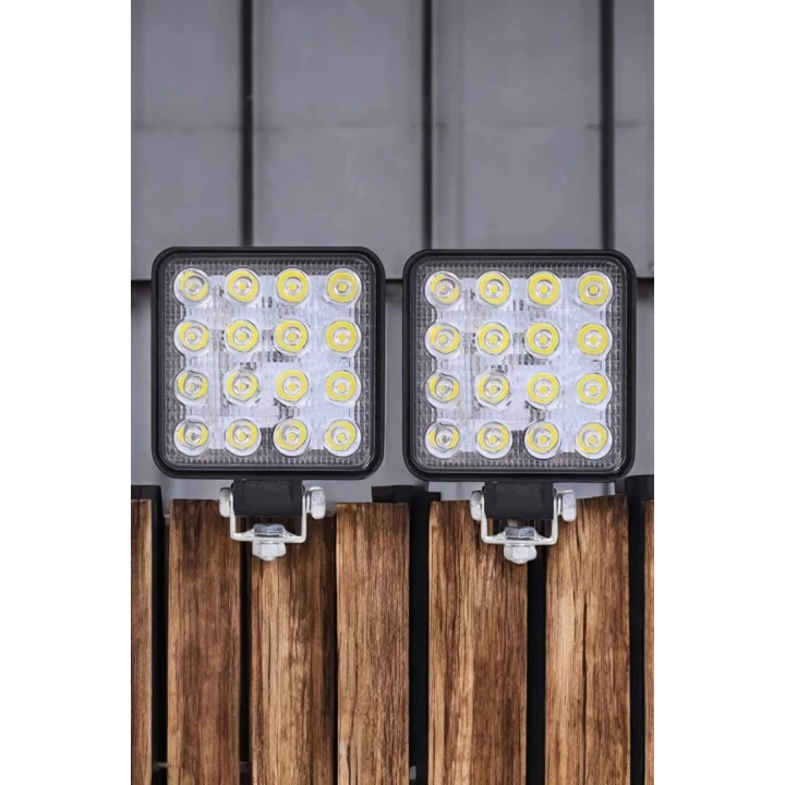 Tepe Lambası Tüm Araç Tiplerine Uygun Sis Lambası 16 Led Beyaz Renk