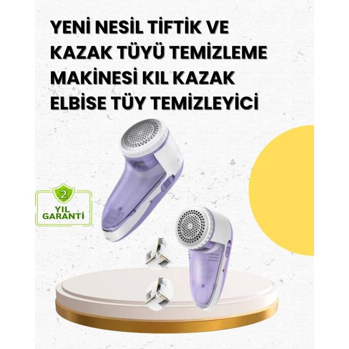 Tiftik ve Tüy Toplama Cihazı – 200ml Hazne, Kompakt Boyut