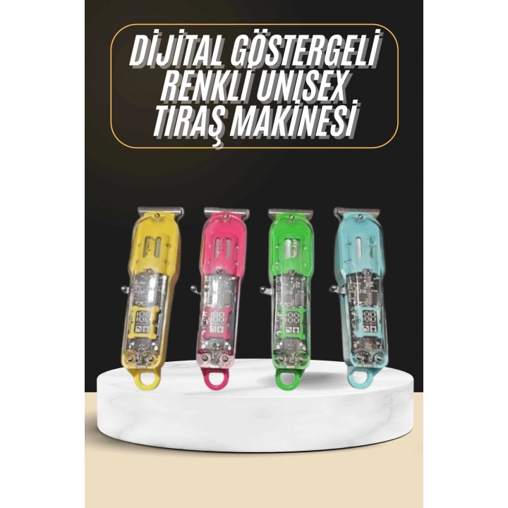 Tıraş Makinesi Renkli Dijital Göstergeli Epilasyon Öncesi Kısaltma Makinesi