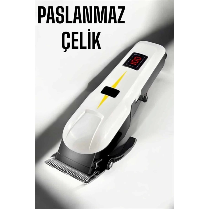 Tıraş Makinesi Uzun Ömürlü Batarya, Keskin Bıçaklar ve Profesyonel
