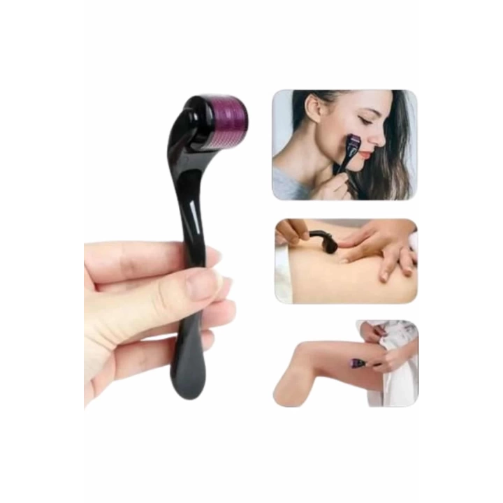 Titanyum Uçlu Derma Roller 540 İğneli 1 mm Gözenek Azaltıcı Akne İzlerine Uygun