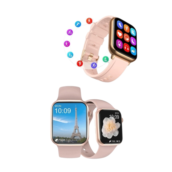 Titreşimli Bildirimli Akıllı Saat – Nabız, GPS, Spor Modları, Telefon Eşleştirme Özellikli
