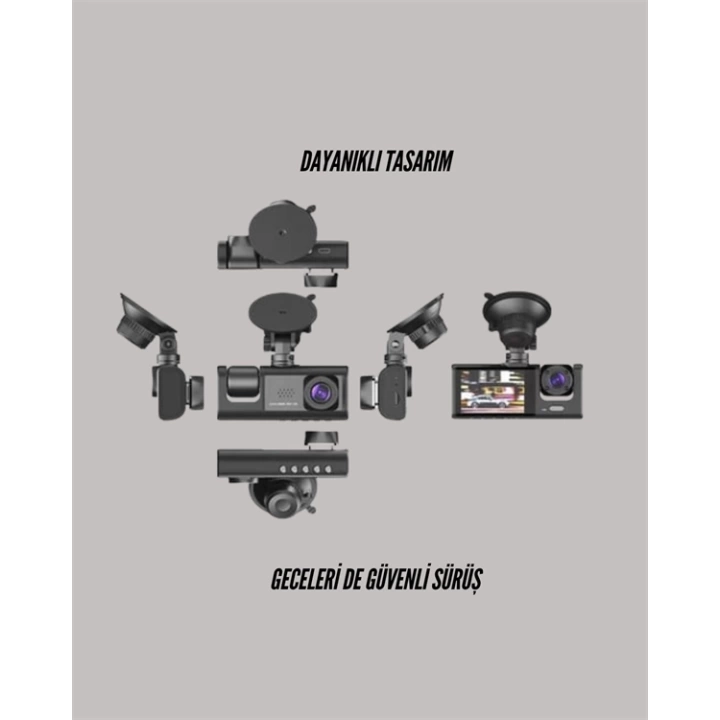 Torima TA-01 1080P Ön 720P Arka ve İç Kamera Sistemli DVR