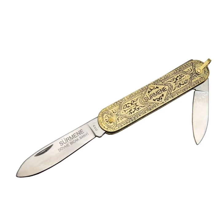 Trabzon Sürmene 013 Geleneksel Hediyelik Çakı 14 Cm - Metal Saplı