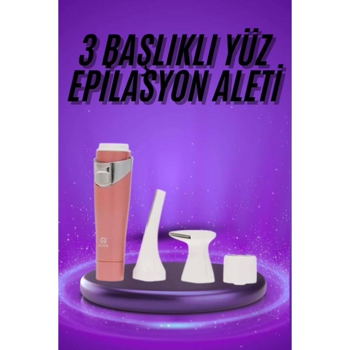 Tüm Cilt Tipleri Için 3 Başlıklı Yüz Çene Kıl Tüy Alma Tüm Cilt Tiplerine Uygun