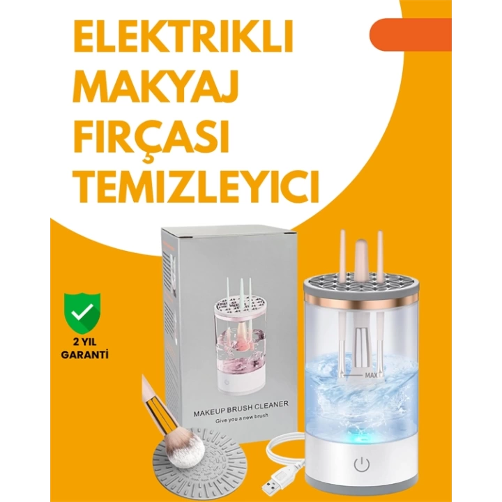 Tüm Makyaj Fırçalarıyla Uyumlu Derin Temizlik Makinesi
