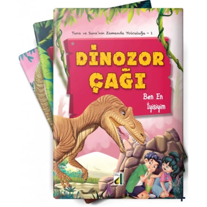 Tuna ve Sunanın Zamanda Yolculuğu - Dinozor Çağı (10 Kitap Takım)