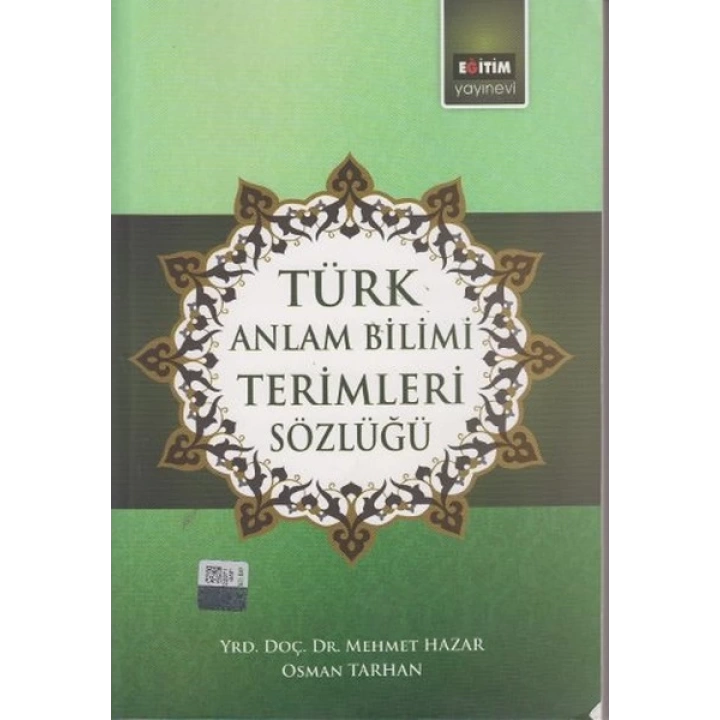 Türk Anlam Bilimi Terimleri Sözlüğü