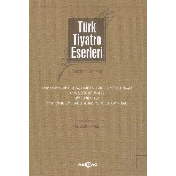 Türk Tiyatro Eserleri 1 / Tanzimat Dönemi