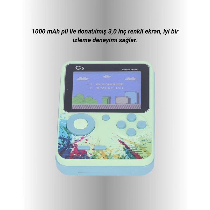 TV Bağlantılı 500 Oyunlu Mini Gameboy Konsol