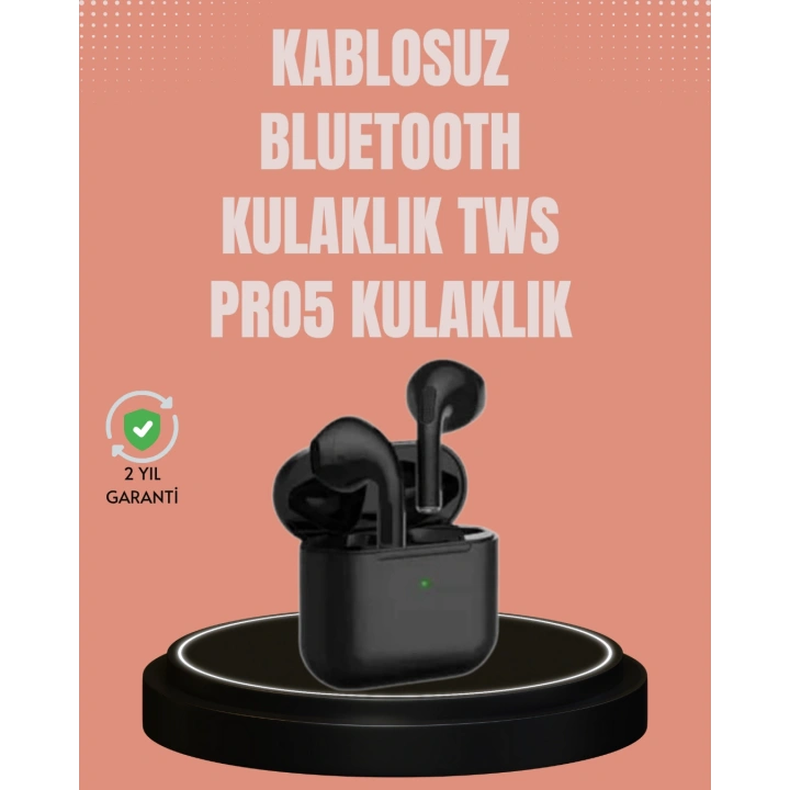 TWS Pro 5 Kulaklık – Uzun Süreli Kullanım İçin Yüksek Batarya Performansı