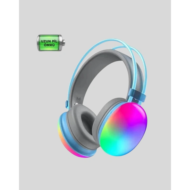 Type-C Şarjlı RGB Işıklı Bluetooth Oyuncu Kulaklığı