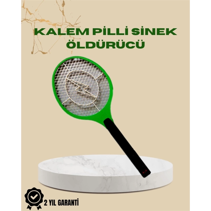 üksek Gerilimli Elektronik Sinek Öldürücü – Pil ile Çalışan, Güvenlik Izgaralı