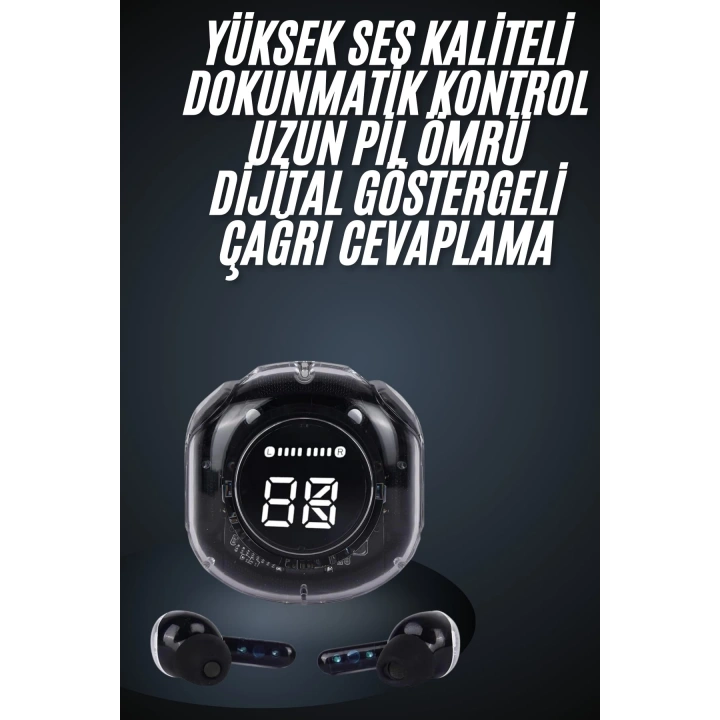 Ultrapods Led Göstergeli Oyuncu Kulaklığı ANC Destekli Bluetooth 5.3