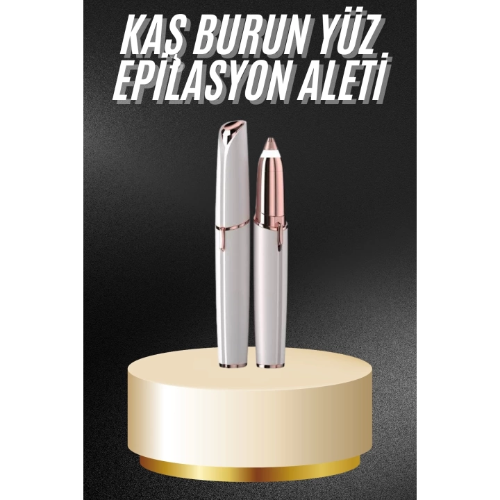 Unısex Şarjlı Kaş Bıyık Alma Epilatörü Hassas Ciltlere Özel Acısız