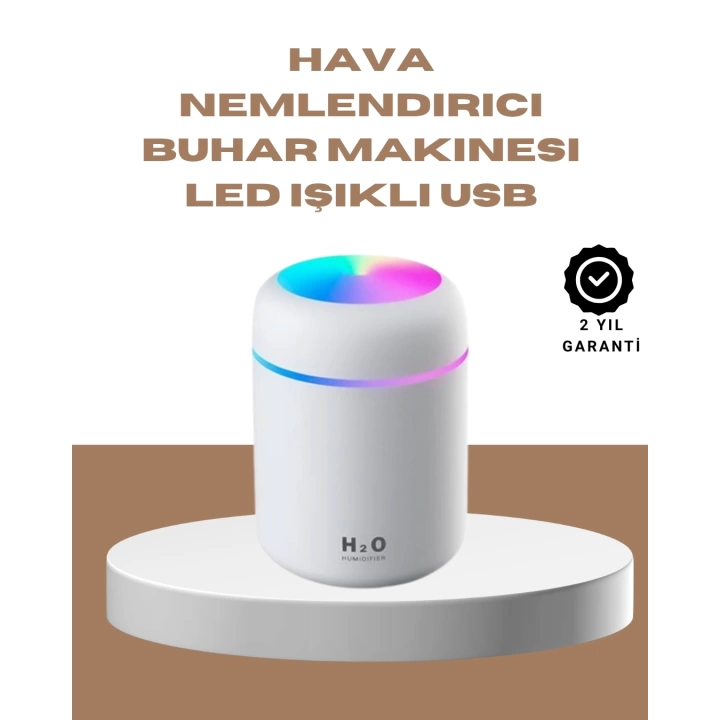 USB Girişli Taşınabilir Mini Nemlendirici 300ml Su Hazneli
