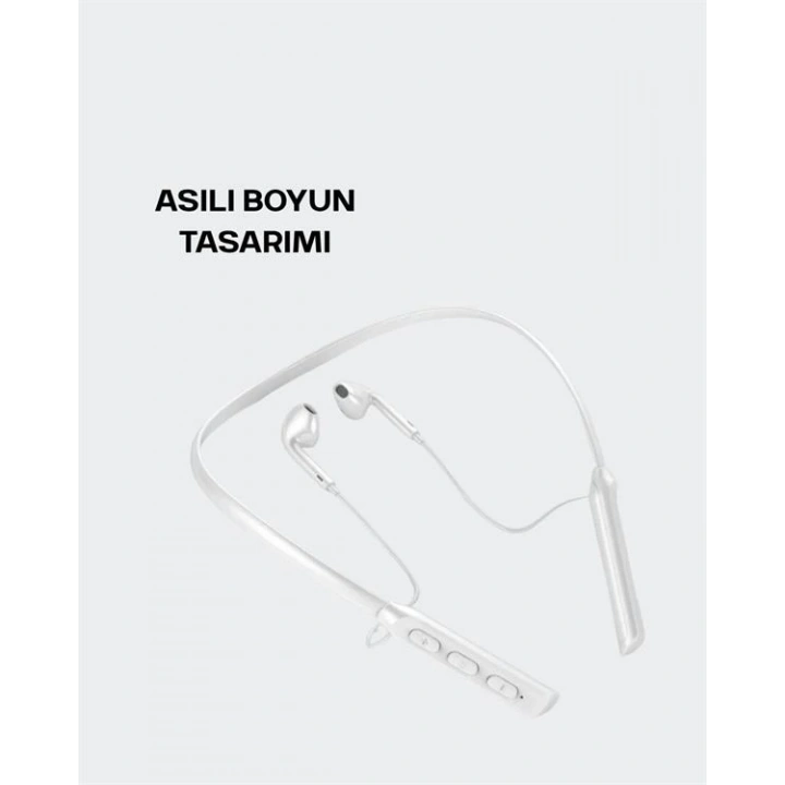 Uzun Pil Ömürlü Kablosuz Kulaklık – Boyun Askılı, 100 Saat Kullanım