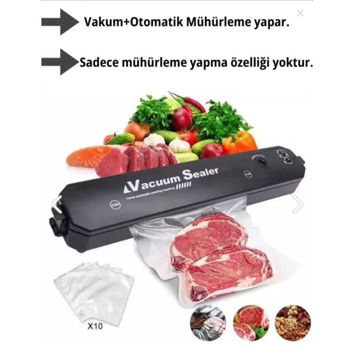 Vacuum Sealer Gıda Vakum Ve Mühürleme Makinesi