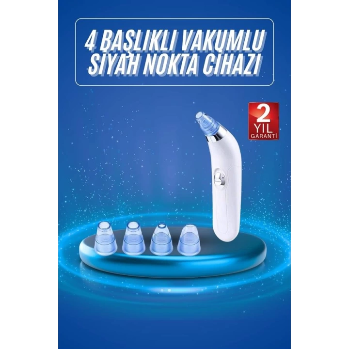 Vakumlu Siyah Nokta Ve Yüz Temizleme Cihazı 4 Başlıklı