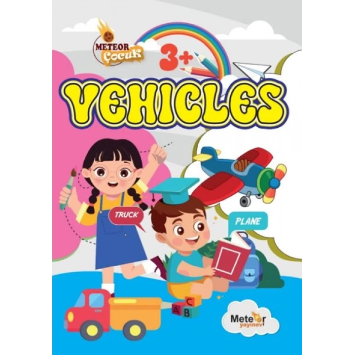 Vehıcles (Araçlar) Türkçe – İngilizce Boyama Kitabı