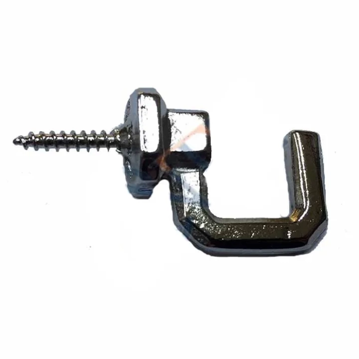 Vidalı Kanca, Askı Büyük - 15x23mm, Nikel - 1 Adet